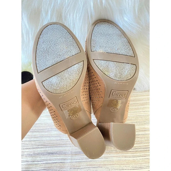 Circus by Sam Edelman Womens Tan Slip-On Open Toe Clog Sandals US 9.5 Boho - Picture 10 of 12